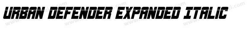 Urban Defender Expanded Italic Expa字体转换